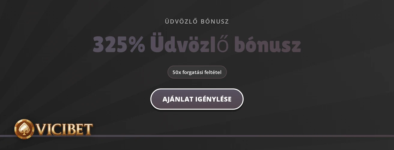 Igényeld az üdvözlő bónuszt